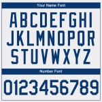 Maillot de baseball blanc authentique personnalisé Royal Maillot de baseball blanc authentique personnalisé Royal