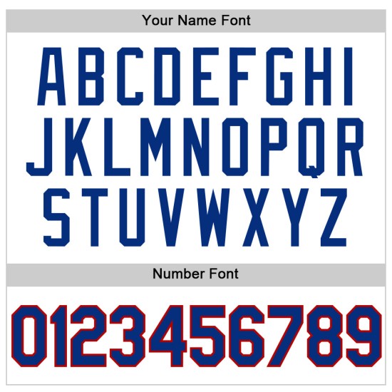 Maglia da baseball personalizzata autentica Royal-Red White Throwback