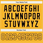 Maglia da baseball personalizzata autentica color oro-nero