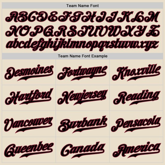 Maillot de baseball personnalisé authentique noir-cramoisi à motif crème délavé