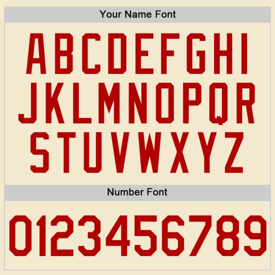 Maillot de baseball personnalisé rouge et blanc rétro crème authentique Maillot de baseball personnalisé rouge et blanc rétro crème authentique