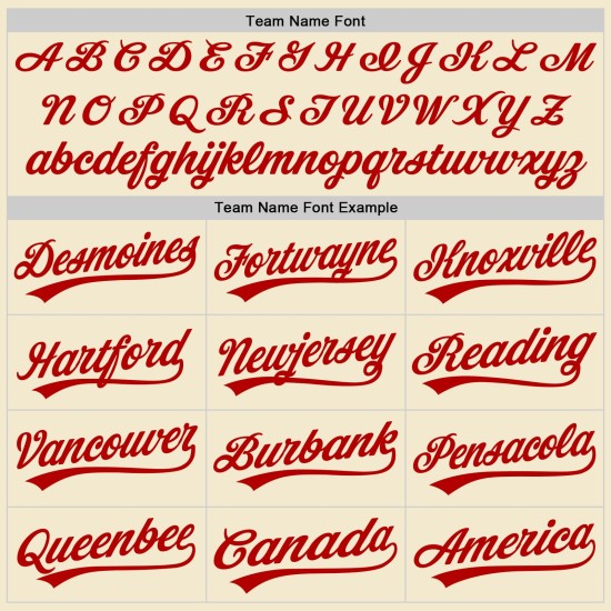 Maillot de baseball personnalisé rouge et blanc rétro crème authentique Maillot de baseball personnalisé rouge et blanc rétro crème authentique