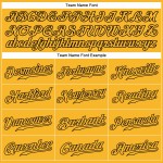 Maglia da baseball personalizzata autentica color oro-nero